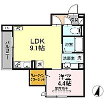 Nanala緑町 202 ｜ 東京都西東京市緑町2丁目（賃貸アパート1LDK・2階・33.98㎡） その2