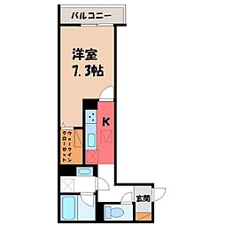 間取図画像 1K