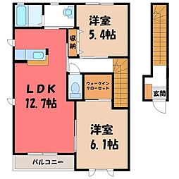 東武伊勢崎線 細谷駅 徒歩27分 2階/-