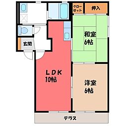 東武伊勢崎線 野州山辺駅 徒歩18分 1階/-