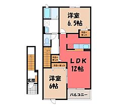 群馬県太田市藪塚町（賃貸アパート2LDK・2階・58.86㎡） その2