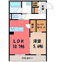 アンビシャス  ｜ 群馬県太田市新井町（賃貸マンション1LDK・3階・49.39㎡） その2