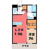 群馬県太田市石原町（賃貸アパート1LDK・1階・33.39㎡） その2