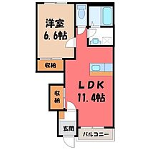 サンヴィレッジ II  ｜ 群馬県太田市大原町（賃貸アパート1LDK・1階・44.52㎡） その2