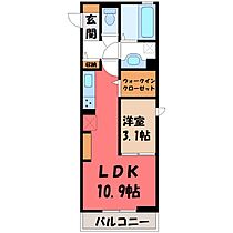 シャトーリブレ  ｜ 群馬県太田市本町（賃貸アパート1LDK・2階・37.01㎡） その2