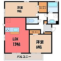 群馬県太田市浜町（賃貸アパート2LDK・3階・69.24㎡） その2