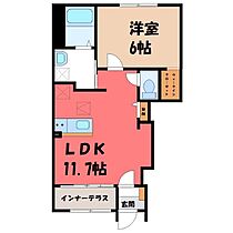 群馬県太田市新田木崎町（賃貸アパート1LDK・1階・43.21㎡） その2