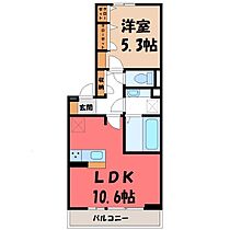 群馬県太田市飯田町（賃貸アパート1LDK・2階・40.04㎡） その2