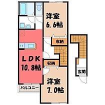 群馬県太田市鳥山下町（賃貸アパート2LDK・2階・59.95㎡） その2