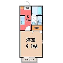 茨城県古河市上辺見（賃貸アパート1K・2階・28.20㎡） その2