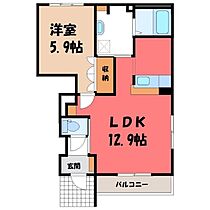 茨城県古河市上辺見（賃貸アパート1LDK・1階・42.78㎡） その2