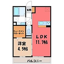 群馬県太田市内ケ島町（賃貸アパート1LDK・3階・40.07㎡） その2