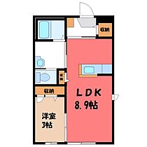 群馬県太田市下浜田町（賃貸アパート1LDK・2階・32.00㎡） その2