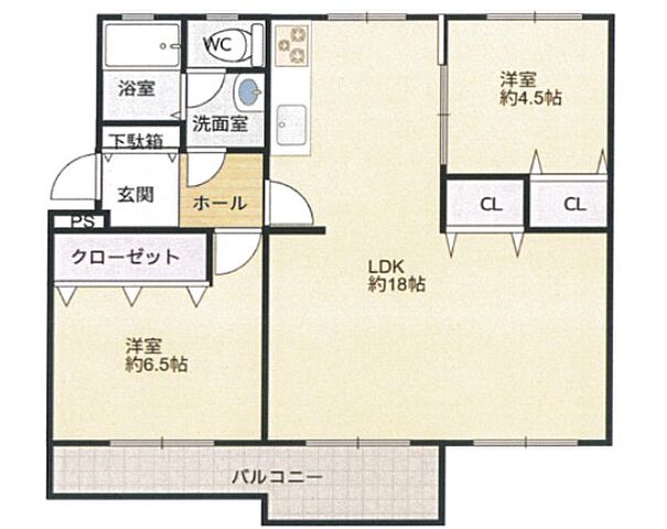 間取り 高幡団地　7号棟 5階/503