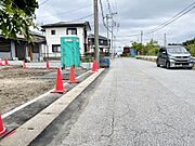 現地（2026年6月5日）撮影　前面は南側6.8ｍ、公道に面しています。