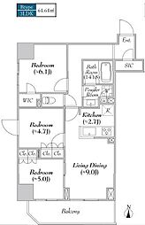 間取図画像 3LDK