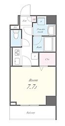 JR総武線 錦糸町駅 徒歩10分の賃貸マンション 1階1Kの間取り