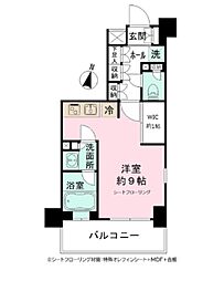 JR総武線 亀戸駅 徒歩5分の賃貸マンション 2階ワンルームの間取り