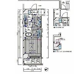 東京メトロ半蔵門線 水天宮前駅 徒歩7分の賃貸マンション 8階1Kの間取り