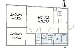 間取図画像 2LDK