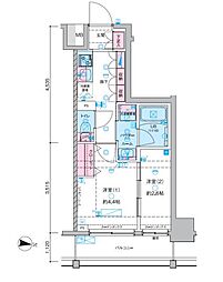 Genovia木場2 2Kの間取図画像