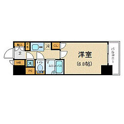 パレステュディオ銀座東 1Kの間取図画像