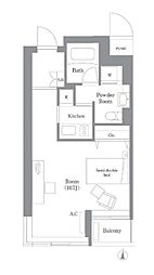 フラッツ東陽 ワンルームの間取図画像