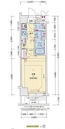 プレサンス木場公園 1Kの間取図画像