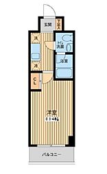 プロスペクト門前仲町 1Kの間取図画像
