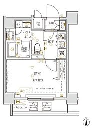 ARCOBALENOKAMEIDO 1Kの間取図画像