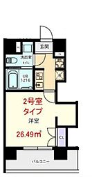 東京メトロ半蔵門線 水天宮前駅 徒歩3分の賃貸マンション 4階1Kの間取り