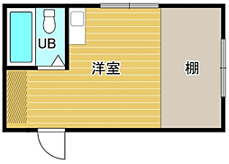 JR紀勢本線 白浜駅 6km ワンルームの間取り