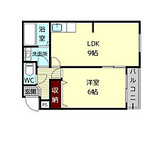 サンハイツ新大宮B  ｜ 奈良県奈良市芝辻町3丁目（賃貸マンション1LDK・2階・34.70㎡） その2