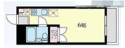 ヴィラ・クレスト橋本 ワンルームの間取図画像