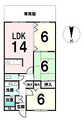 サンルシエル山科西野 3LDKの間取図画像