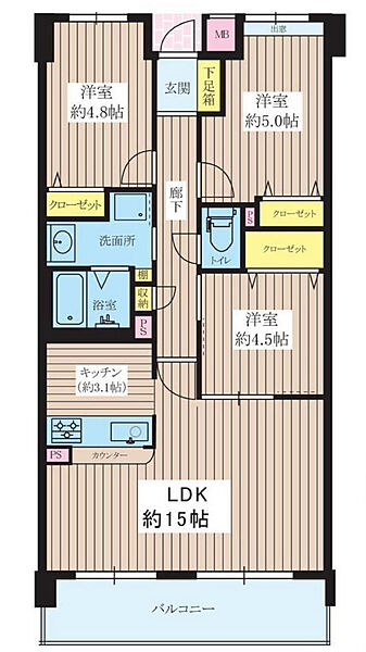 間取りを拡大表示