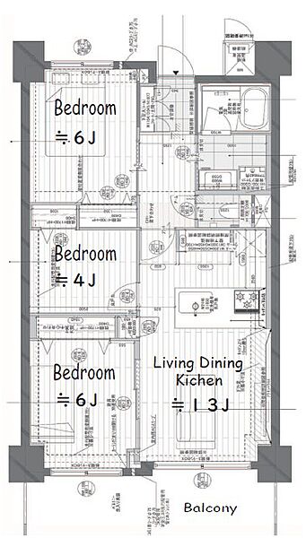 間取りを拡大表示