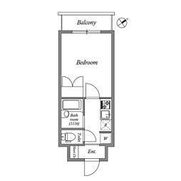 N-Flats東大井 1002 10階1Kの間取り