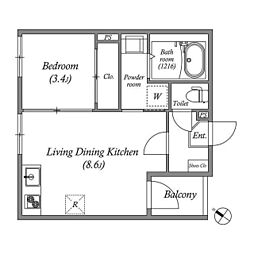間取図画像 1LDK