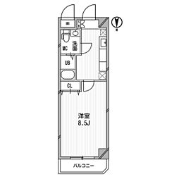 アーデン和泉町 1Kの間取図画像