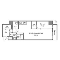 LEGALAND猫 MIYAKOJIMA 1LDKの間取図画像