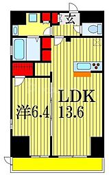 JUSEIRESIDENCE 1LDKの間取図画像