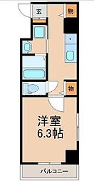 Claire Fontaine 西船橋 4階1Kの間取り