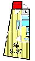 千葉県船橋市東中山２丁目7-12（賃貸マンション1R・4階・23.24㎡） その2