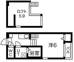 ラピスラズリ  ｜ 愛知県名古屋市中村区松原町5丁目（賃貸アパート1K・2階・20.22㎡） その2