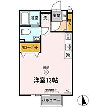 岡山県岡山市北区花尻ききょう町（賃貸アパート1R・2階・33.39㎡） その2