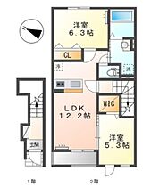 岡山県岡山市北区庭瀬（賃貸アパート2LDK・2階・57.84㎡） その2