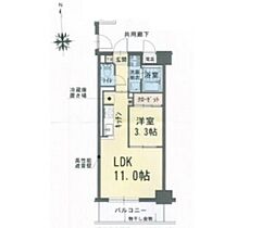 岡山県岡山市北区津島西坂2丁目（賃貸マンション1LDK・5階・34.32㎡） その2