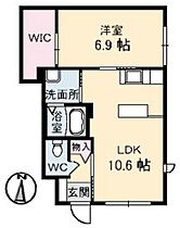 岡山県岡山市中区平井7丁目（賃貸アパート1LDK・1階・43.29㎡） その2