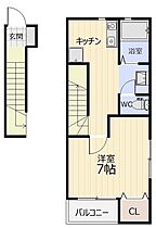 岡山県岡山市中区浜1丁目（賃貸アパート1K・2階・33.60㎡） その2